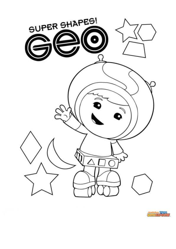 Kids-n-fun.com | Coloring page Team Umizoomi Geo
